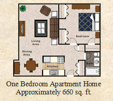a floor plan of a house with bedrooms and a living room and a dining room
